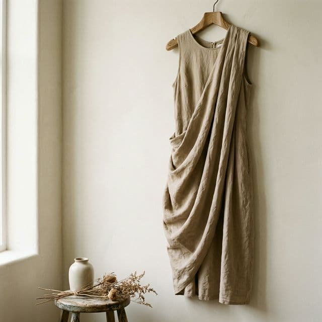 Linen Midi Dress